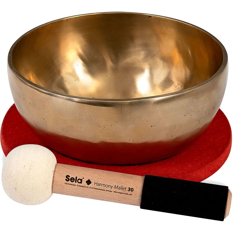 Foto van Sela harmony singing bowl 22 klankschaal voor muziek, meditatie en geluidsmassage