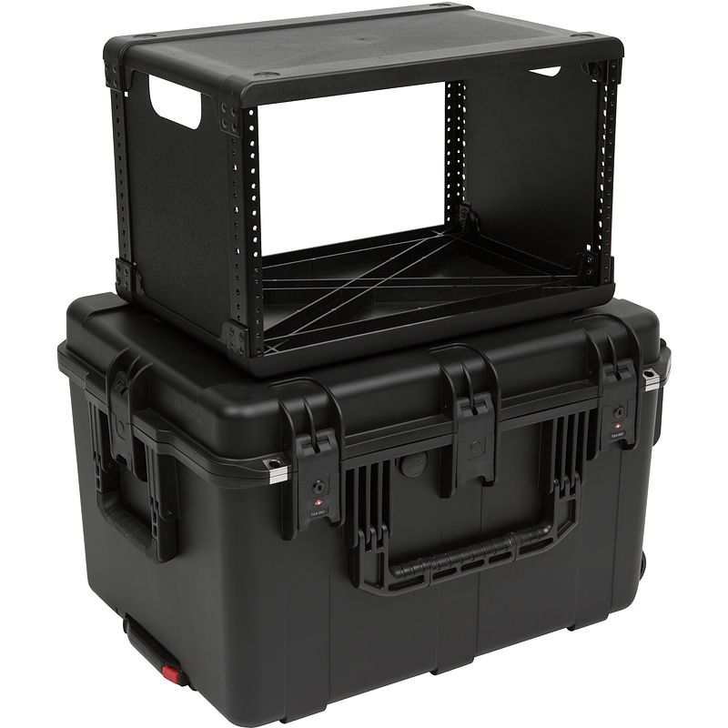 Foto van Skb 3i-2317m146u fly rack flightcase 6u (trolley)