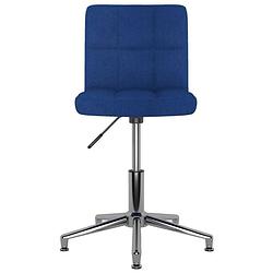 Foto van The living store draaibare eetkamerstoelen - blauw - 40x47x74.5-88.5 cm