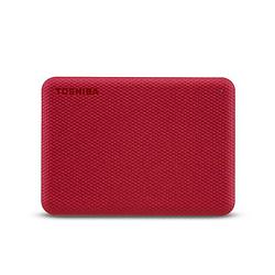 Foto van Toshiba canvio advance 4tb externe harde schijf rood