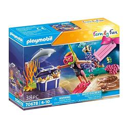 Foto van Playmobil family fun schatduiker gift set - 38-delig