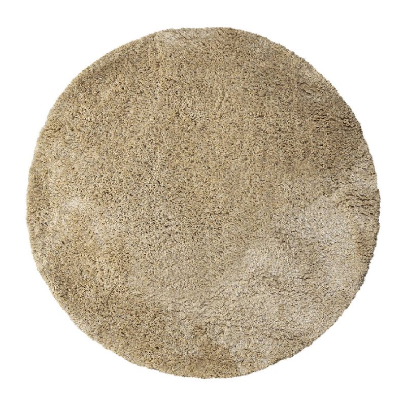 Foto van Ptmd jups beige fabric handwoven carpet round l