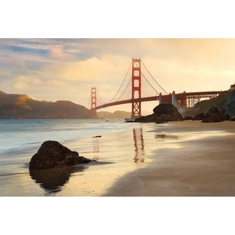 Foto van Komar golden gate vlies fotobehang 400x260cm 8-banen