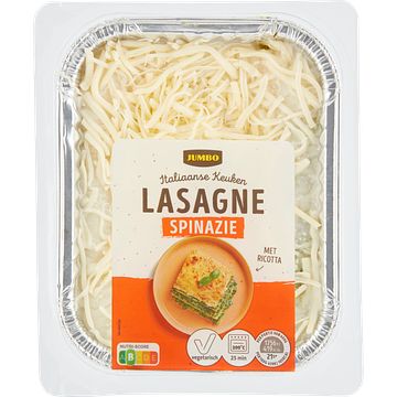 Foto van Jumbo lasagne spinazie 400g