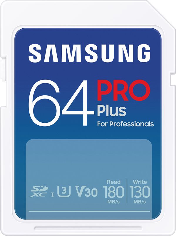 Foto van Samsung pro plus 64gb (2023) sdxc