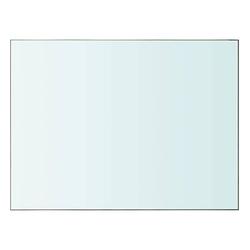 Foto van The living store glazen schap - 40 x 30 cm - transparant - 8 mm glas