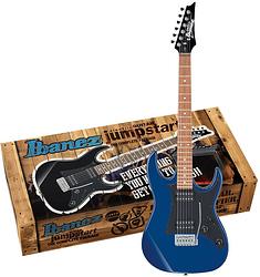 Foto van Ibanez ijrx20u-bl blue gio jumpstart starterspakket elektrische gitaar