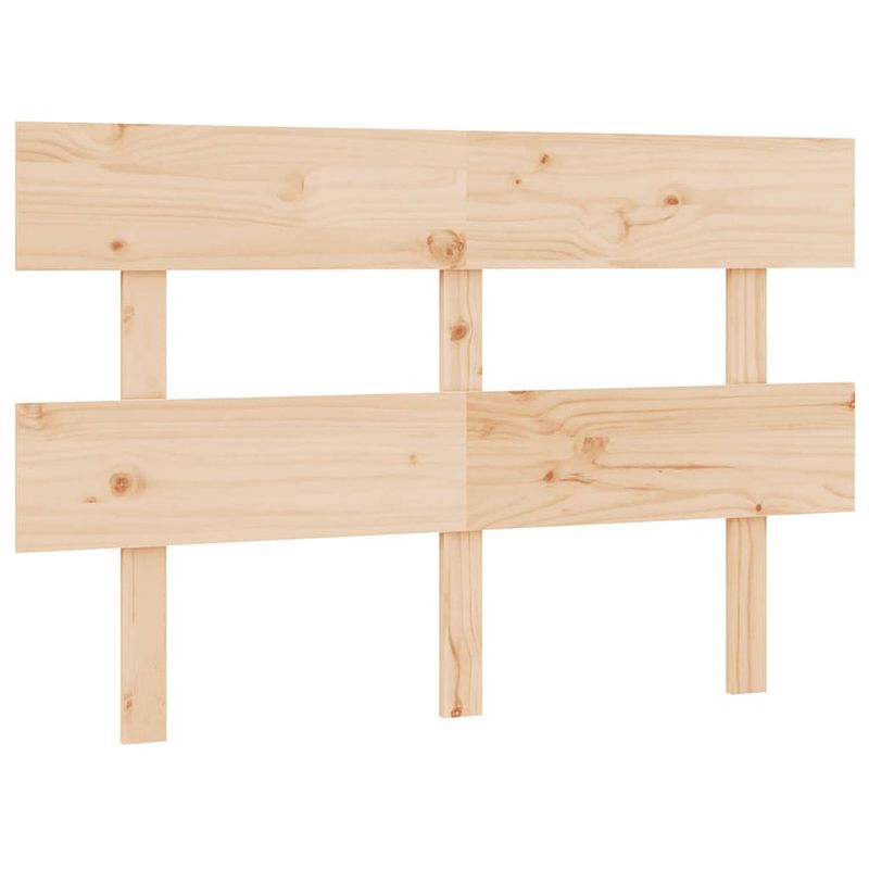 Foto van The living store houten hoofdeinde - trendy design - hoofdbord - afmetingen- 184 x 81 x 81 cm - ken- massief grenenhout