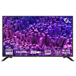 Foto van Hkc 43f3 full hd led-tv 109 cm (43 inch) met triple tuner, hdmi, ci+, mediaplayer per usb 2.0