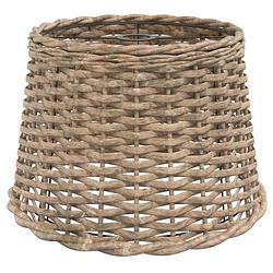 Foto van The living store plafondlampenkap ø40x26 cm wicker bruin - lampenkap