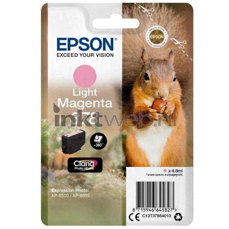 Foto van Epson 378 licht magenta cartridge