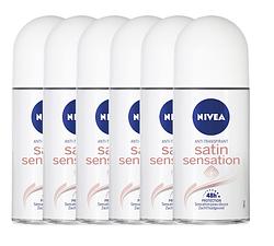 Foto van Nivea satin sensation anti-transpirant roll-on voordeelverpakking