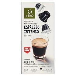 Foto van 3 voor € 6,00 | la place koffiecups espresso intenso 10 stuks aanbieding bij jumbo