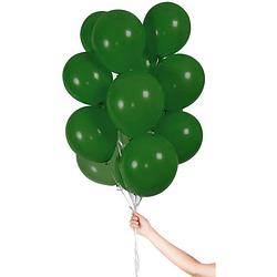 Foto van Folat ballonnen 23 cm latex donkergroen 30 stuks