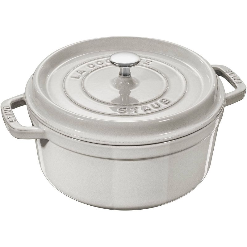 Foto van Staub braadpan cocotte white truffle - ø 28 cm / 6.7 liter