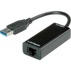 Foto van Value usb 3.2 gen 1 (usb 3.0) converter [1x usb 3.2 gen 1 stekker a (usb 3.0) - 1x rj45-bus] value