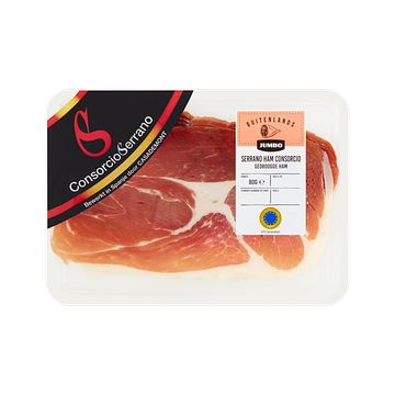 Foto van Jumbo serrano consorcio gedroogde ham 80g