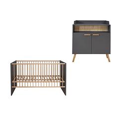 Foto van Matsbaby babykamer grijs.