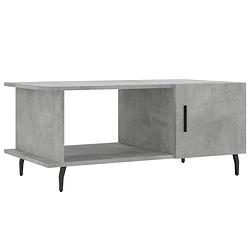 Foto van Infiori salontafel 90x50x40 cm bewerkt hout betongrijs