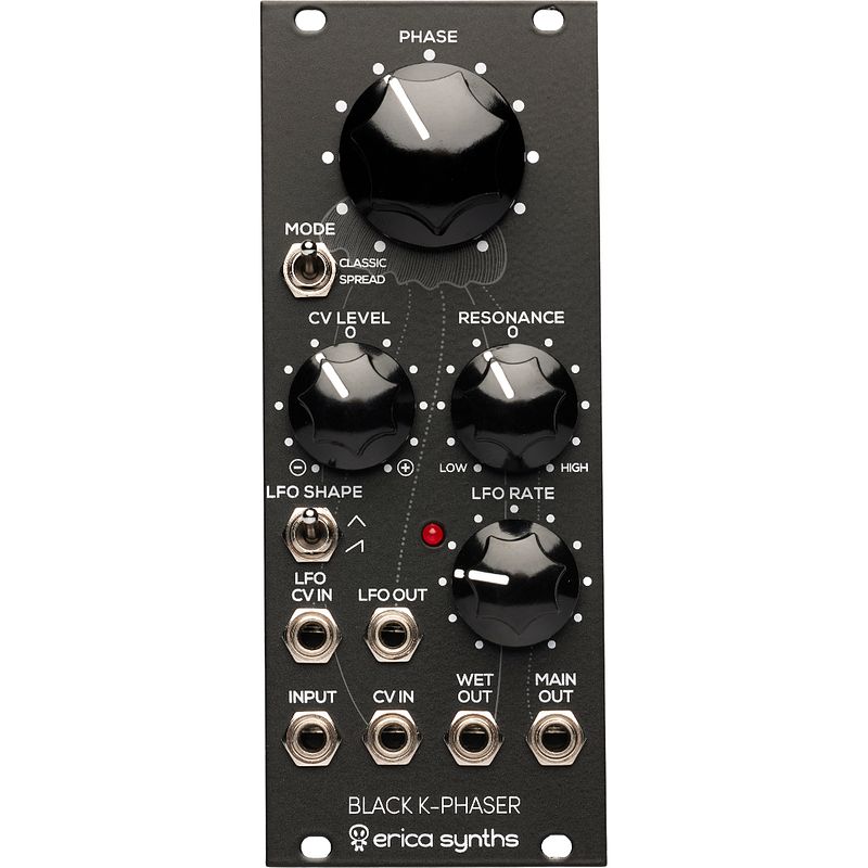 Foto van Erica synths black k-phaser eurorack module