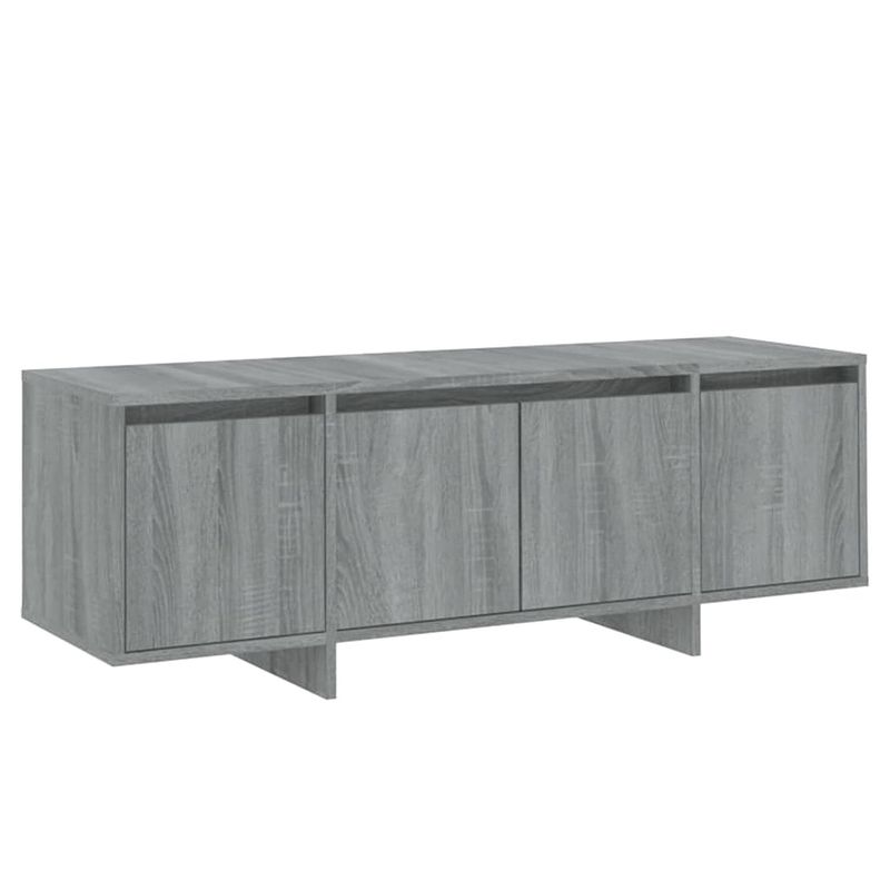 Foto van The living store tv-meubel - grijs sonoma eiken - 120 x 30 x 40.5 cm - 4 deuren