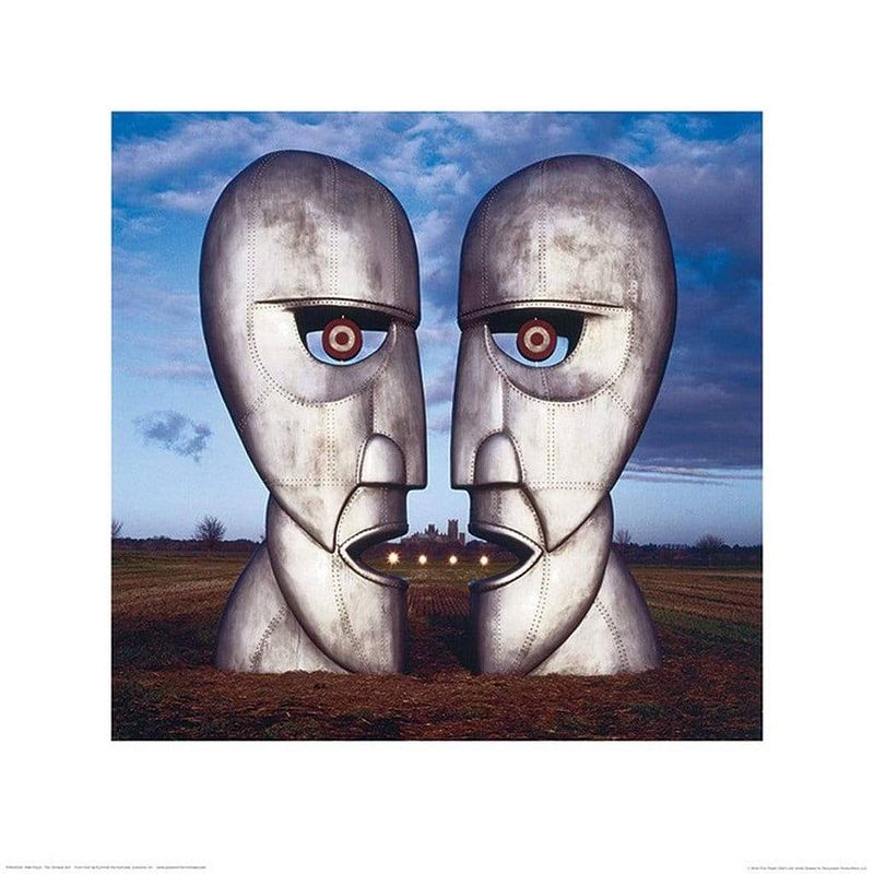 Foto van Pyramid pink floyd the division bell kunstdruk 40x40cm