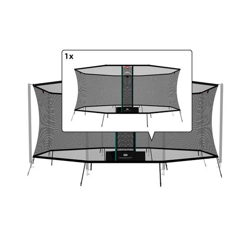 Foto van Berg trampoline veiligheidsnet grand - safety net comfort - 520 x 350 cm - los net - ovaal