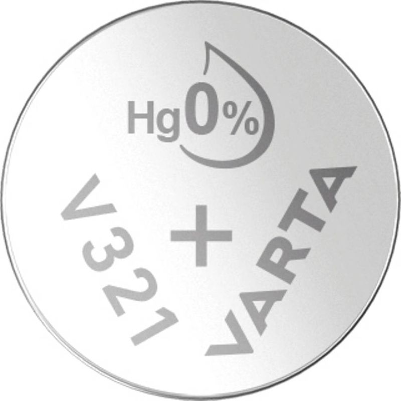 Foto van 321 knoopcel zilveroxide 1.55 v 14.5 mah varta silver coin v321/sr65 nabli 1 1 stuk(s)