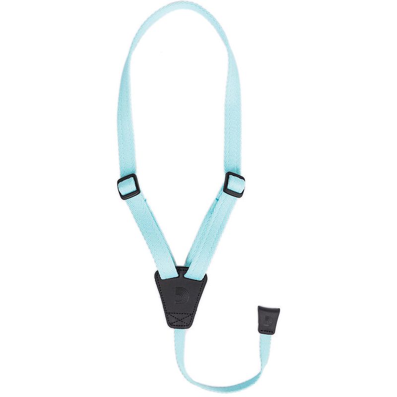 Foto van D'saddario 19uke03 eco-comfort ukelele strap turquoise (sea foam)