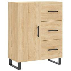 Foto van Vidaxl dressoir 69,5x34x90 cm bewerkt hout sonoma eikenkleurig