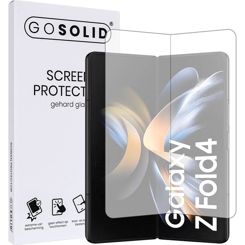 Foto van Go solid! screenprotector voor samsung z fold 4 gehard glas