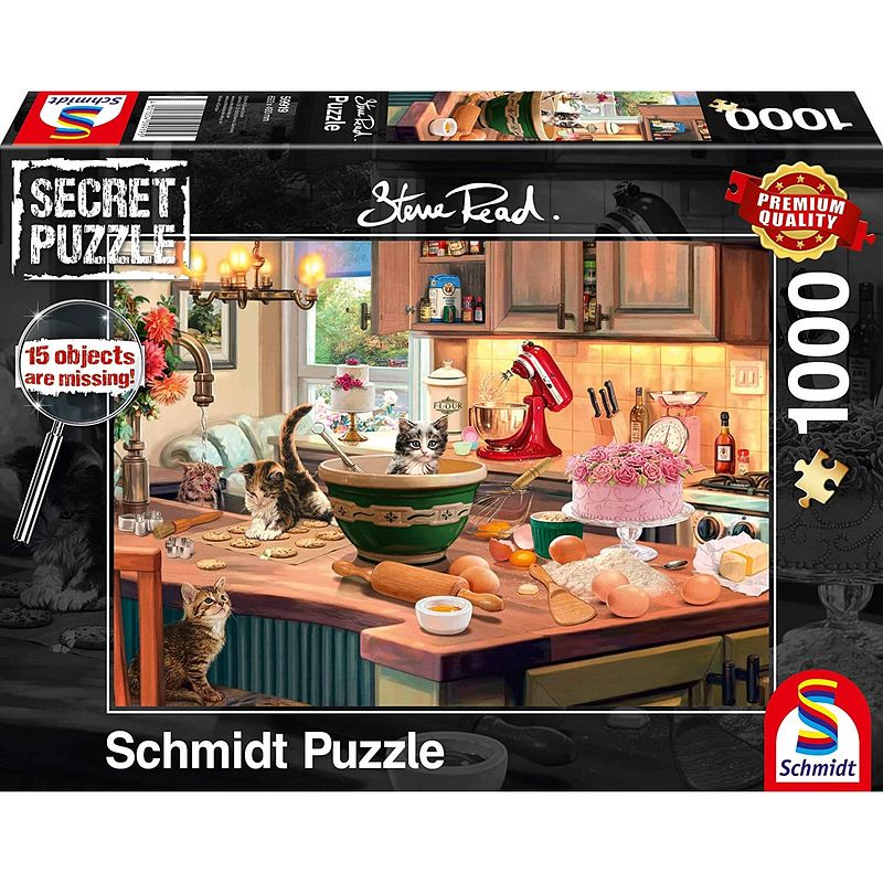 Foto van Schmidt puzzel aan de keukentafel - 1000 stukjes