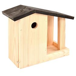 Foto van Vogelhuisje/nestkast en voedertafel 24.4 cm - vogelhuisjes