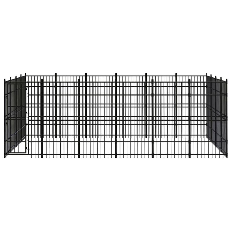 Foto van The living store hondenkennel - naam - kennel - 576x384x200 cm - stalen constructie