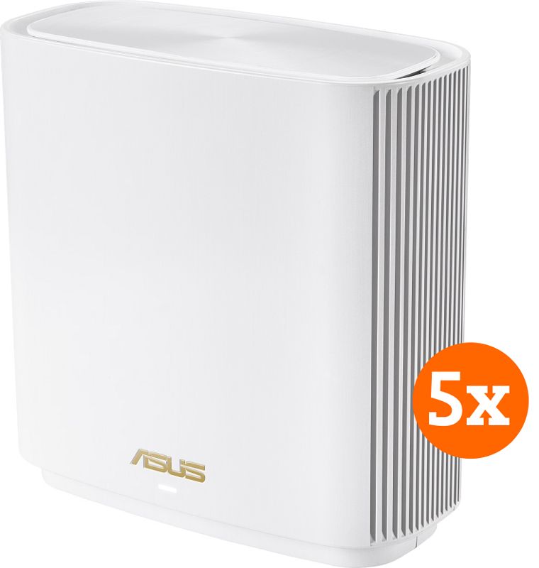 Foto van Asus zenwifi ax xt8 mesh wifi 6 (5-pack wit)