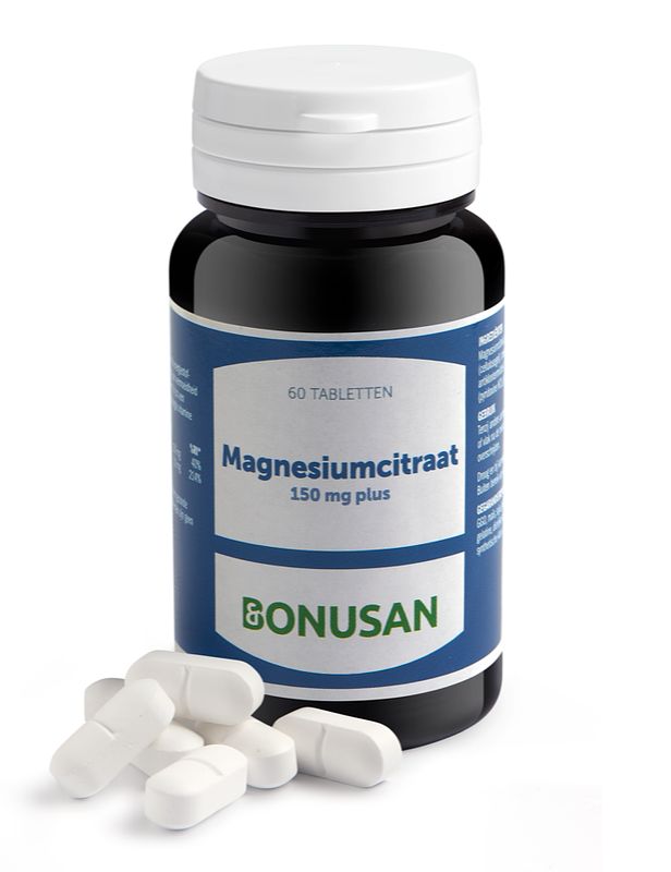Foto van Bonusan magnesiumcitraat 150mg plus tabletten