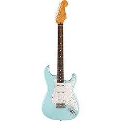 Foto van Fender limited edition cory wong stratocaster rw daphne blue elektrische gitaar met deluxe hardshell koffer