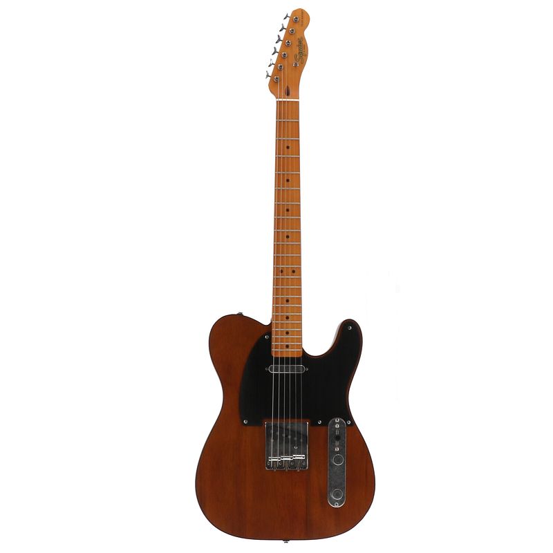 Foto van Squier 40th anniversary telecaster vintage edition satin mocha elektrische gitaar