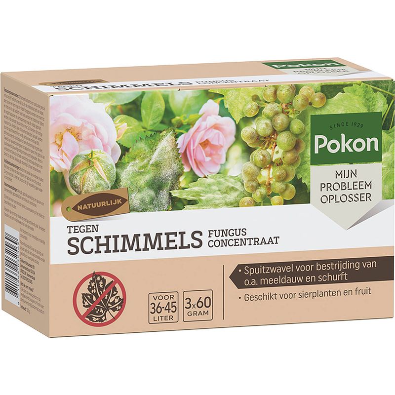 Foto van Pokon tegen schimmels 180gr (3x60gr spuitzwavel)