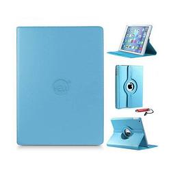 Foto van Ipad mini 3 hoes, licht blauw 360 graden draaibare hoes ipad mini hoes 1 2 3 - ipad hoes, tablethoes