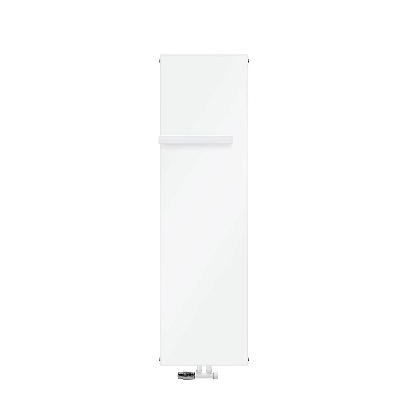 Foto van Badkamerradiator 1600x452 mm wit met wandaansluitset ml-design