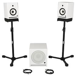 Foto van Devine rx-6a white set + sub studiomonitoren