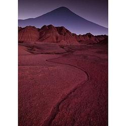 Foto van Komar red mountain desert vlies fotobehang 200x280cm 4-banen