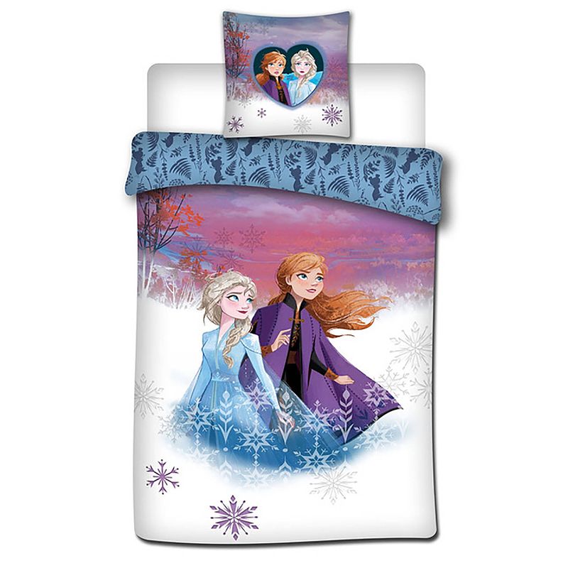 Foto van Disney frozen 2 dekbedovertrek 140 x 200 cm wit