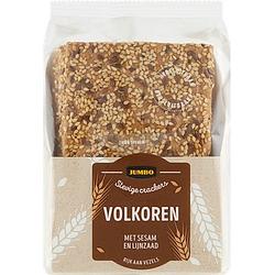 Foto van Stevige crackers volkoren met sesam en lijnzaad 200g bij jumbo