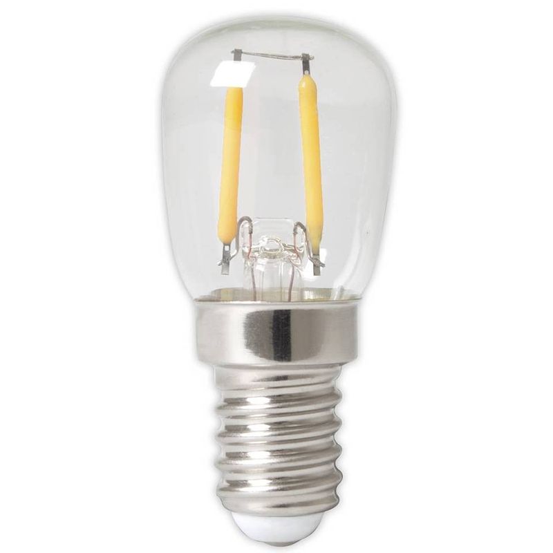 Foto van Calex led volglas filament schakelbordlamp 220-240v 1w 100lm e14 t26, helder 2700k cri80