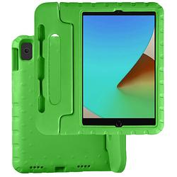 Foto van Basey ipad 10.2 2021 hoesje kinder hoes shockproof cover - kindvriendelijke ipad 10.2 2021 hoes kids case - groen