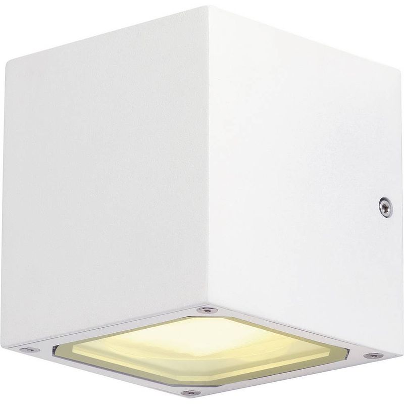 Foto van Slv sitra cube buitenlamp (wand) 18 w wit