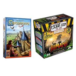 Foto van Spellenbundel - 2 stuks - carcassonne & escape room jumanji