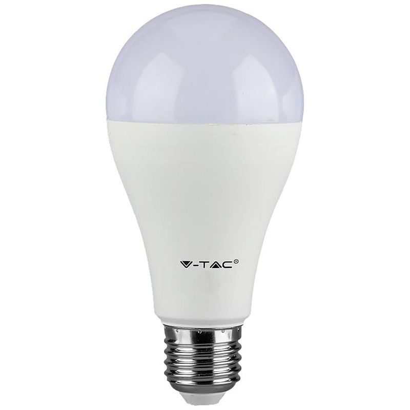 Foto van V-tac 217240 led-lamp energielabel f (a - g) e27 peer 8.50 w koudwit (ø x h) 60 mm x 108 mm 3 stuk(s)